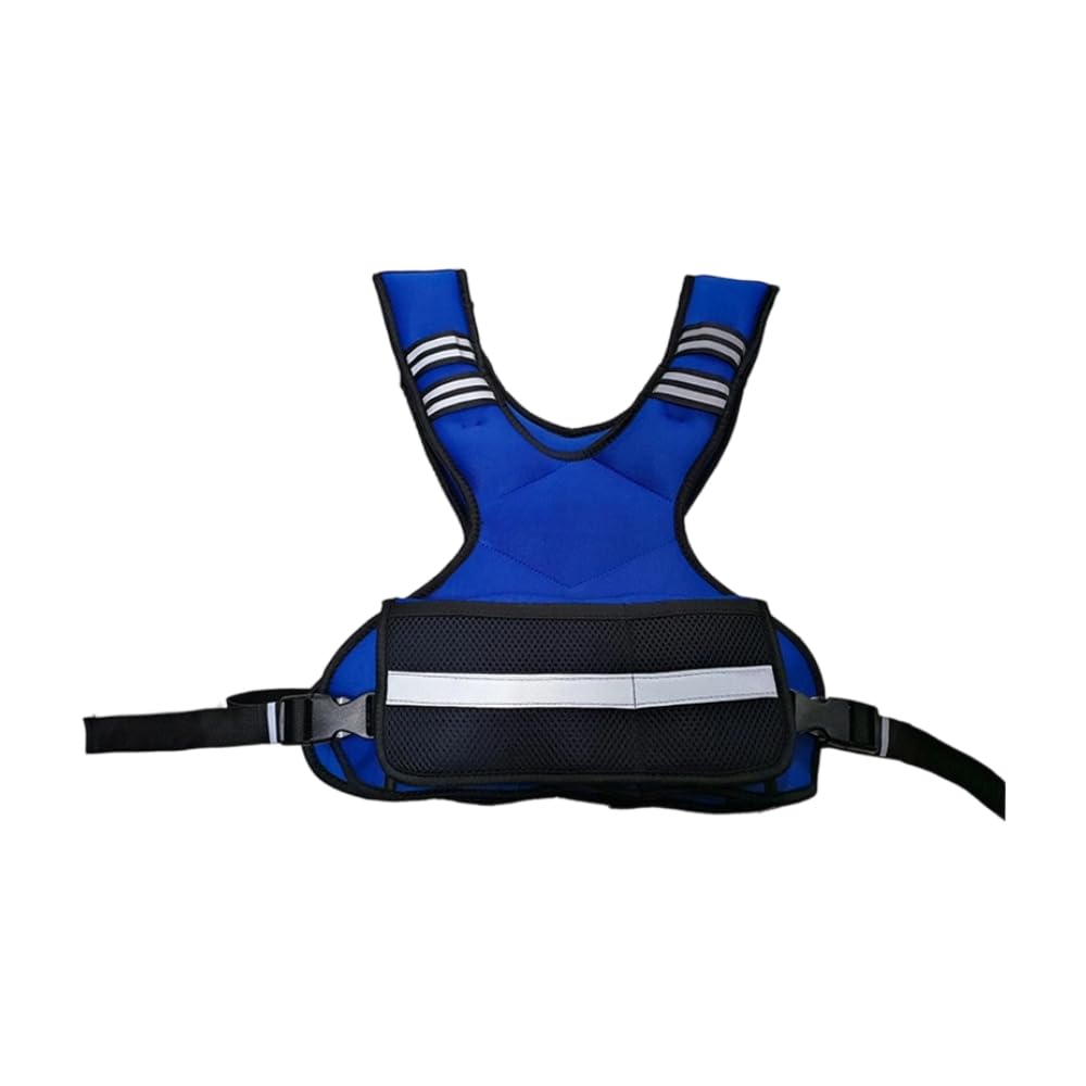 Adjustable Weighted Vest with Reflective Strips for Fitness Training