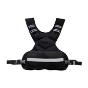 Adjustable Weighted Vest with Reflective Strips for Fitness Training