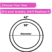 Beginner Weighted Fitness Hula Hoop for Cardio & Core Workouts