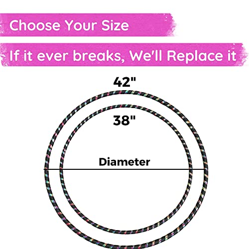 Beginner Weighted Fitness Hula Hoop for Cardio & Core Workouts