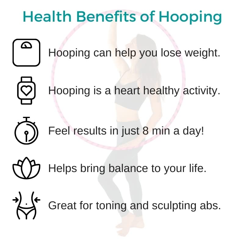 Beginner Weighted Fitness Hula Hoop for Cardio & Core Workouts