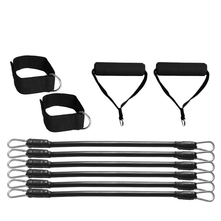 Resistance Band Leg Trainer with Ankle Straps & Handles