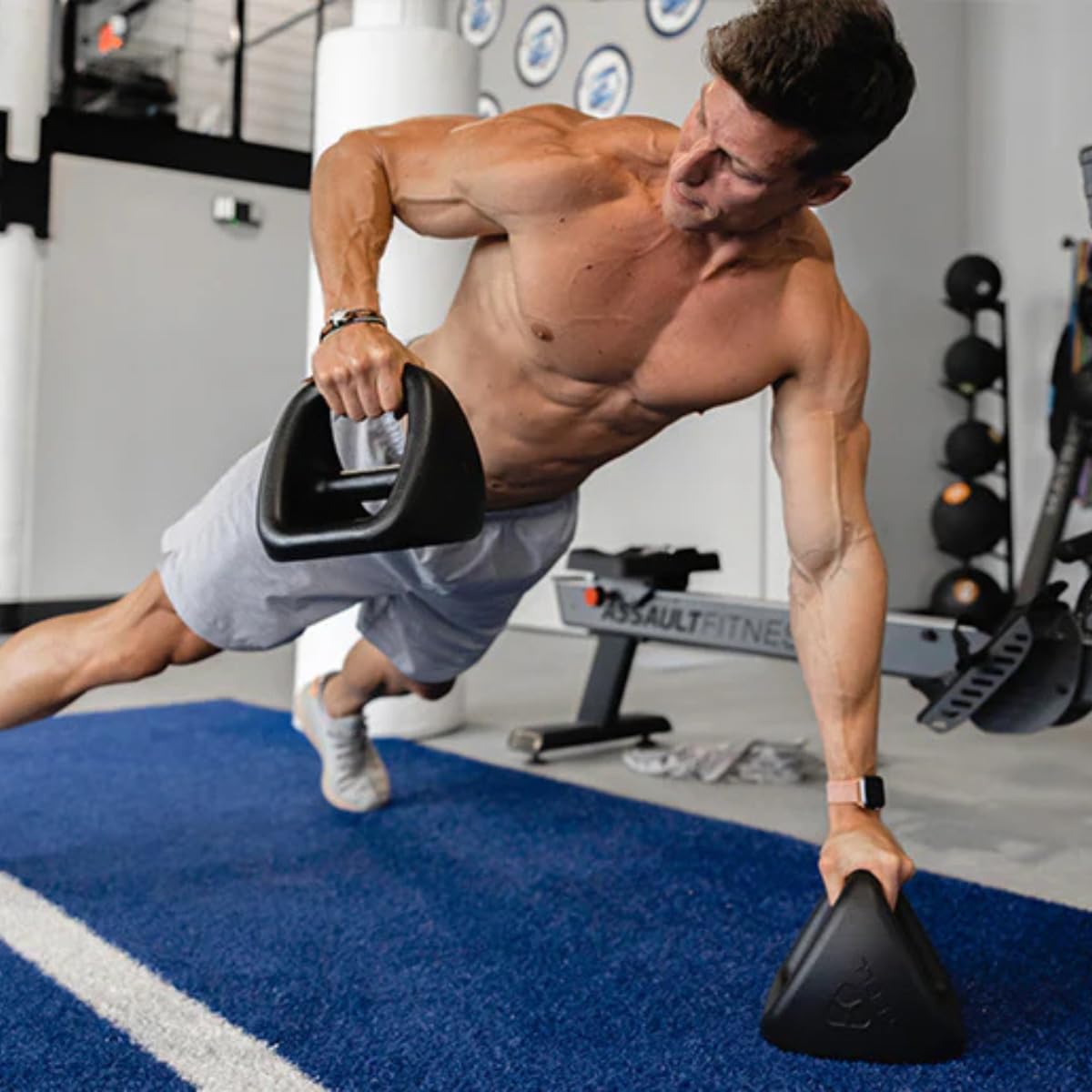 3-in-1 Dumbbell, Kettlebell & Push-Up Stand Training Set