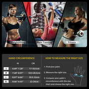Fingerless Workout Gloves with Wrist Wrap Support & Palm Protection