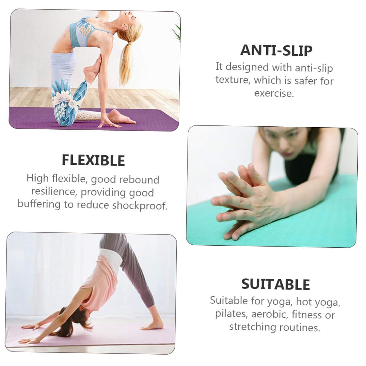 Extra Thick NBR Yoga Mat for Stretching & Floor Exercises