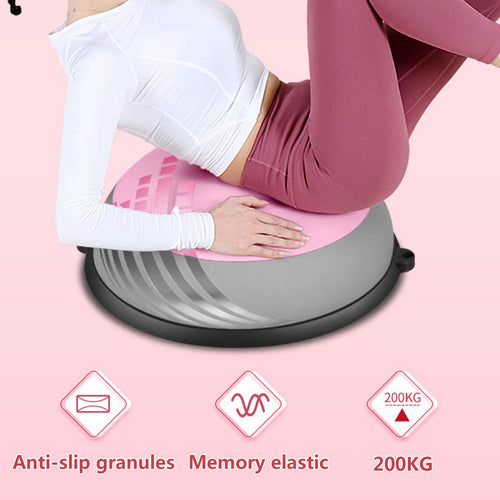60cm Half Balance Ball Trainer with Resistance Bands
