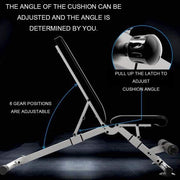 Adjustable Foldable Weight Bench for Home Gym Workouts