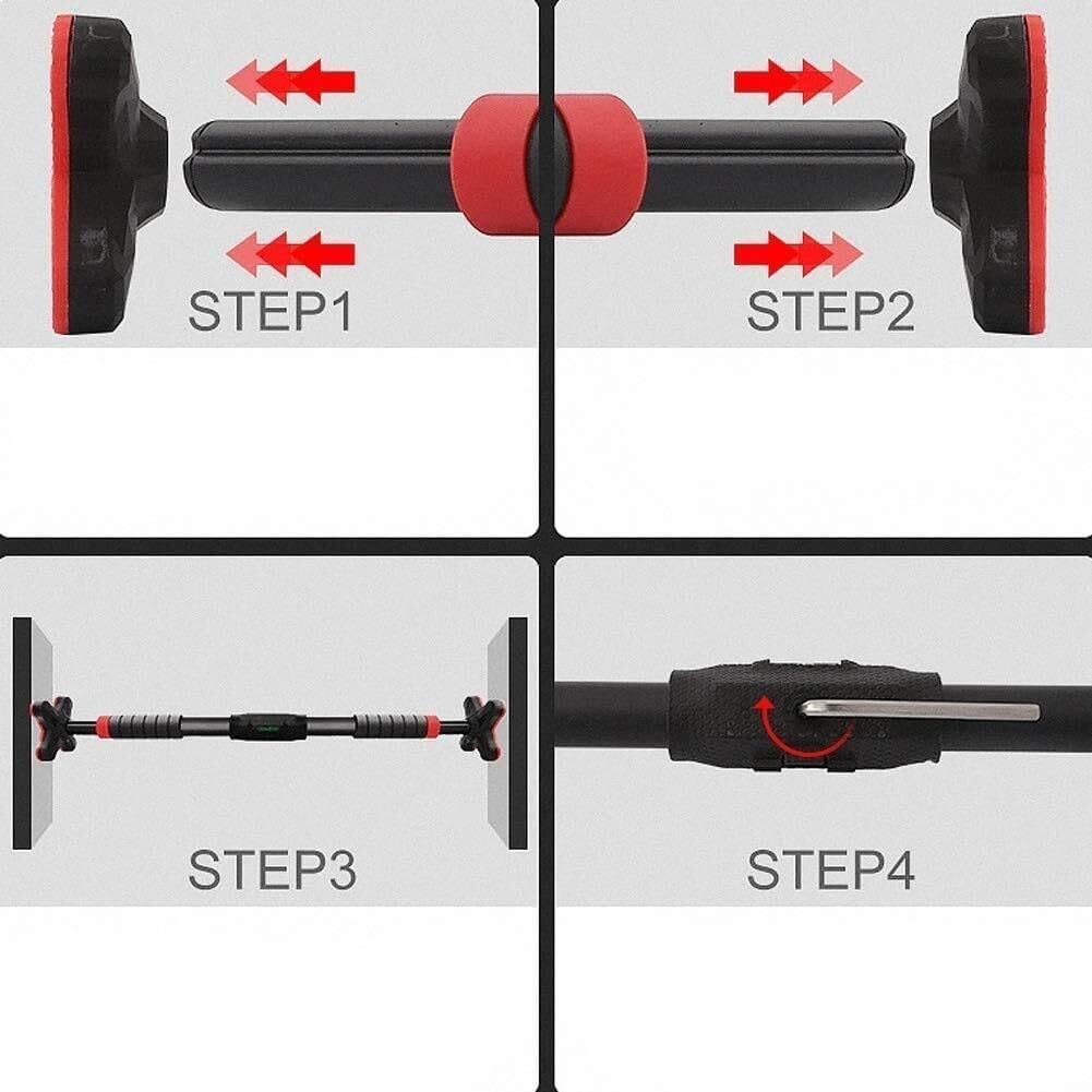 Adjustable Doorway Pull-Up Bar with Non-Slip Grip