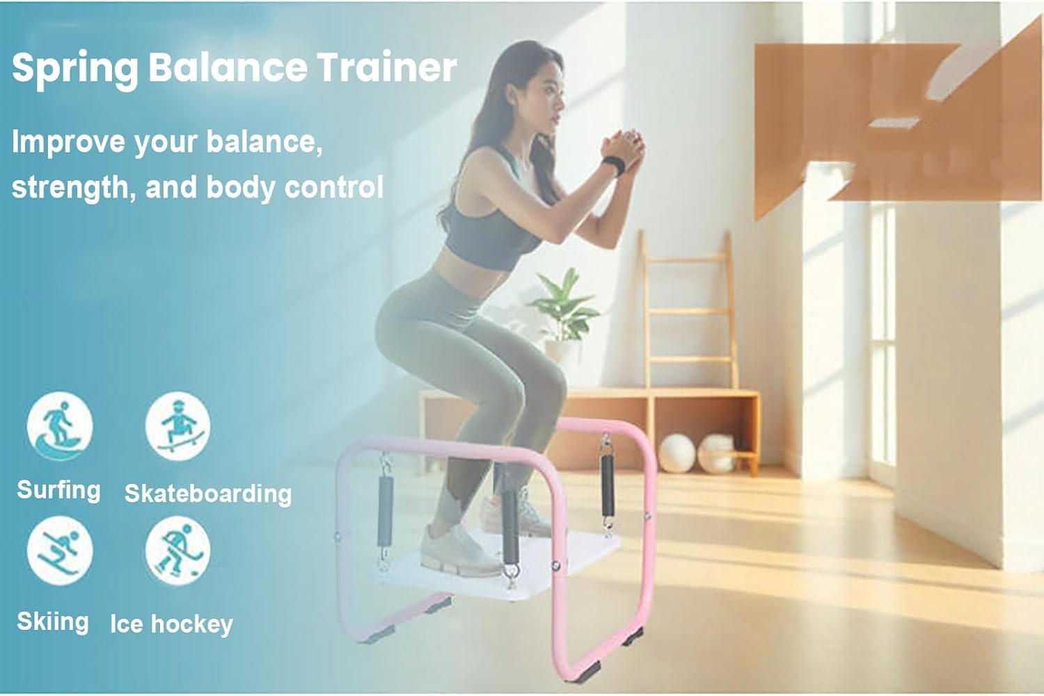 Balance Board Trainer for Strength, Stability & Fitness Workouts