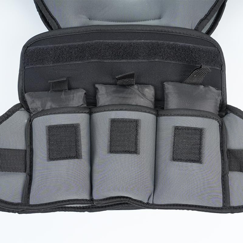 Adjustable Weighted Vest with Reflective Strips for Fitness Training