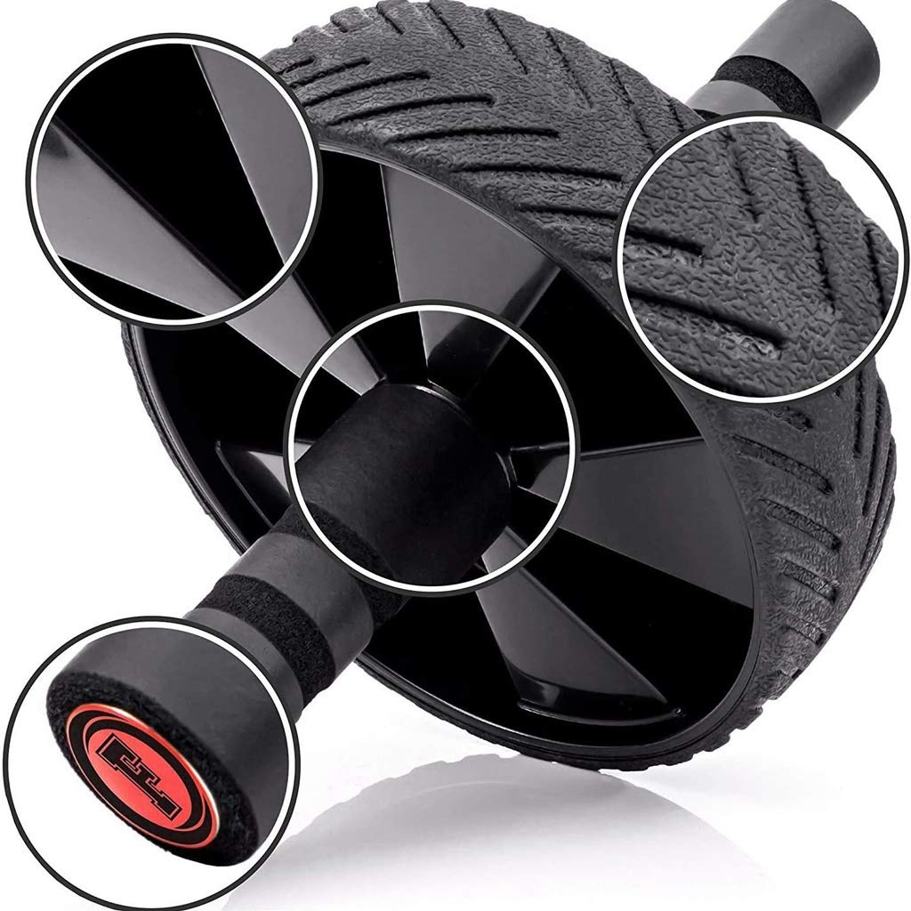 Ab Roller with Anti-Slip Grips for Core Training