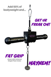 Fat Grip Wrist Roller for Grip & Forearm Strength Training