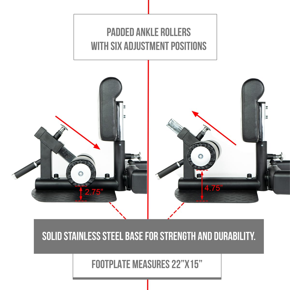 Adjustable Sissy Squat Machine for Leg & Core Strength Training