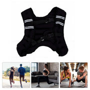 Adjustable Weighted Vest with Reflective Stripes for Training & Running