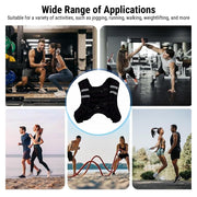 Adjustable Weighted Vest with Reflective Stripes for Training & Running