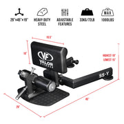 Adjustable Sissy Squat Machine for Leg & Core Strength Training