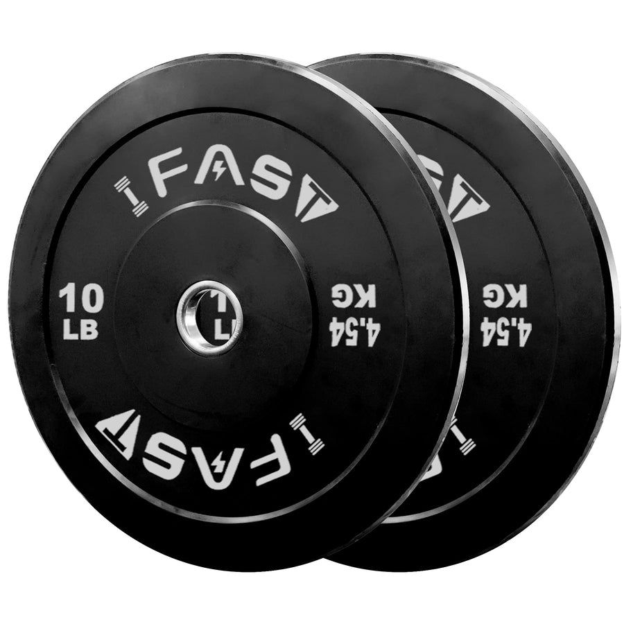 Rubber Olympic Bumper Weight Plates with 2-Inch Steel Insert