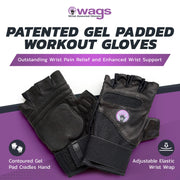 Fingerless Fitness Gloves with Ergonomic Gel Padding for Gym Training