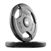 Tri-Grip Rubber Coated Olympic Weight Plates Set