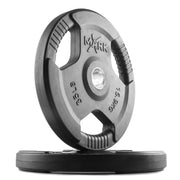 Tri-Grip Rubber Coated Olympic Weight Plates Set