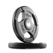 Tri-Grip Rubber Coated Olympic Weight Plates Set